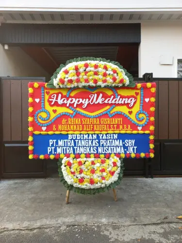 Papan Bunga Pernikahan bukit sari