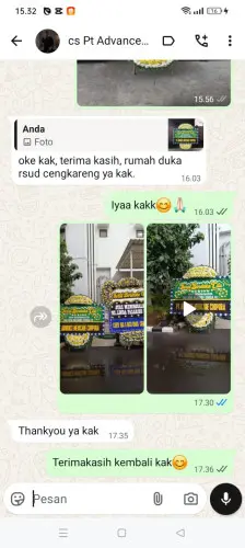 Testimonial Papan Bunga Pernikahan bukit sari