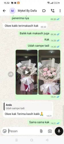 Testimonial Buket Bunga bukit sari