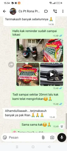Testimonial Papan Bunga bukit sari